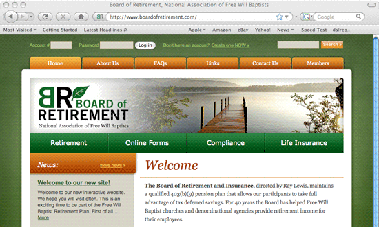 Board of Retirement Website